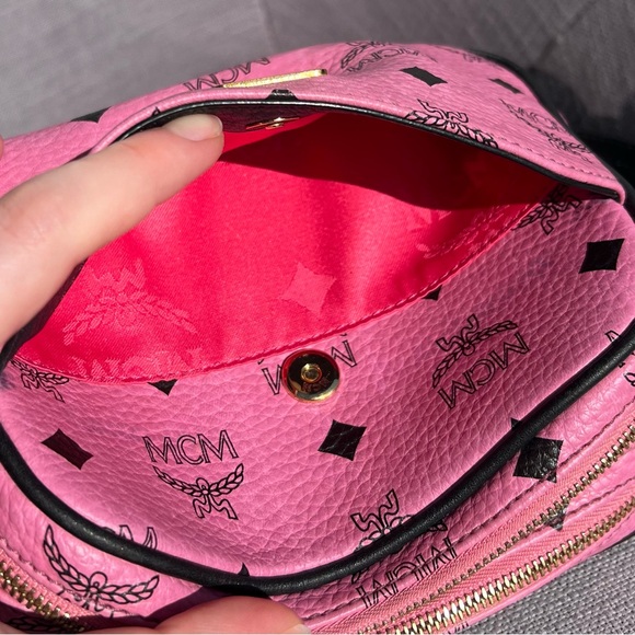MCM Visetos Pink Crossbody Bag - Picture 8 of 14